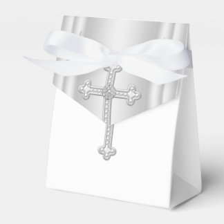 Ballotins Croix Blanche Élégante Première Communion