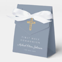 Croix religieuse Dusty Blue Boy First Communion