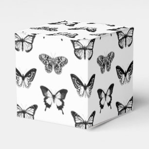 Ballotins Croquis papillon, noir et blanc