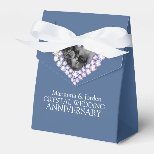 Ballotins Crystal mariage photo du coeur merci ballotin (Verso)