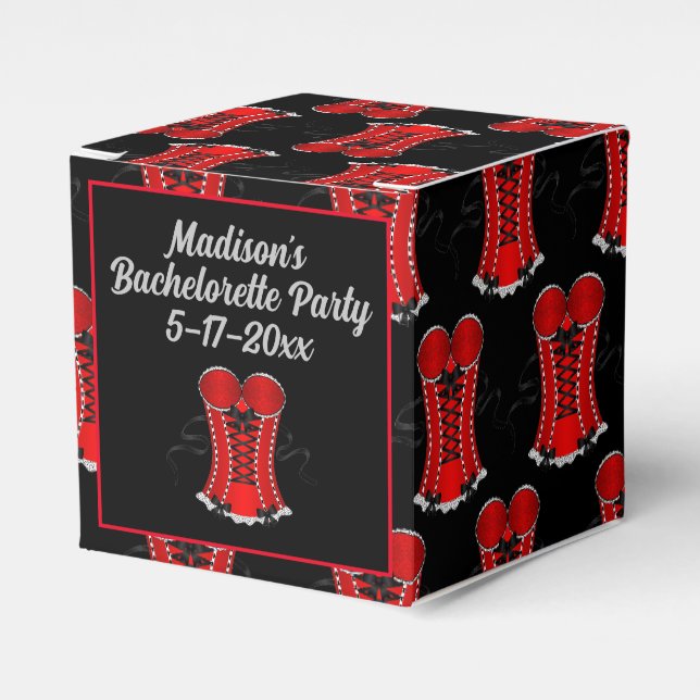 Ballotins Cube de Corset Rouge Coquin (Verso)