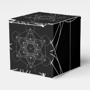 Ballotins Cube de Métatron noir et blanc