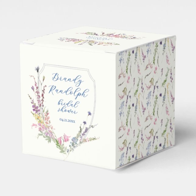 Ballotins Cube Fleur sauvage aquarelle Crest (Verso)