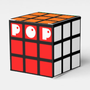 Ballotins Cube rétro coloré du parti RAD 80's