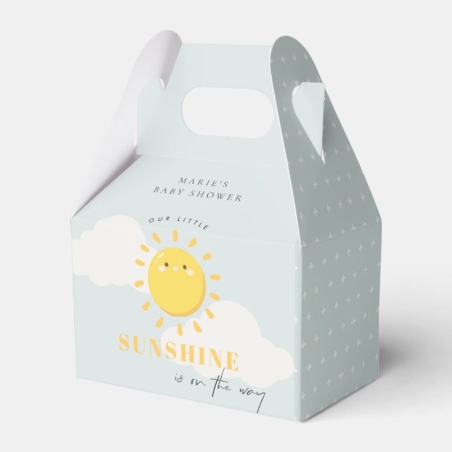 Ballotins Cuisine Notre Petit Baby shower Bleu Garçon Soleil (Verso)
