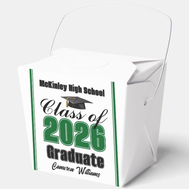 Ballotins Custom Green Class of 2026 Graduation Party (Recto)