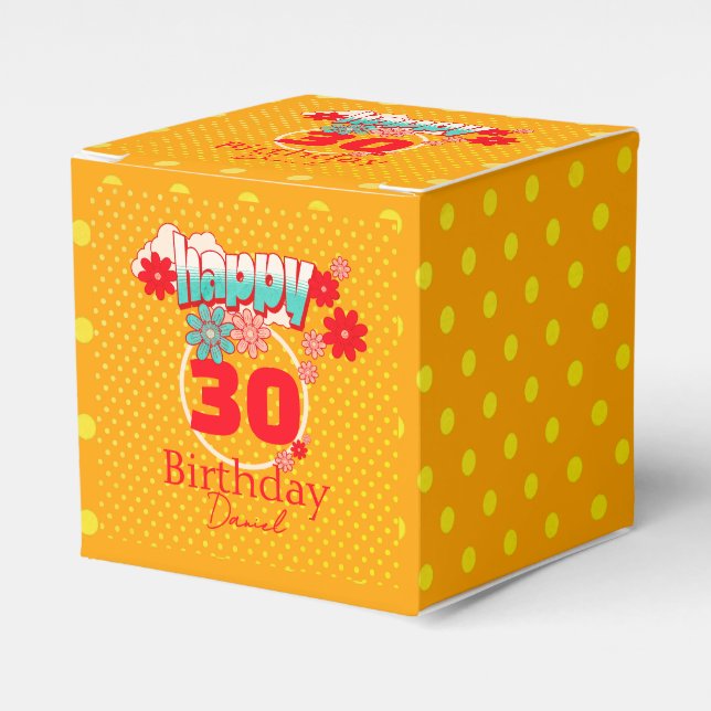 Ballotins Custom Name & Age, Happy Birthday  (Verso)