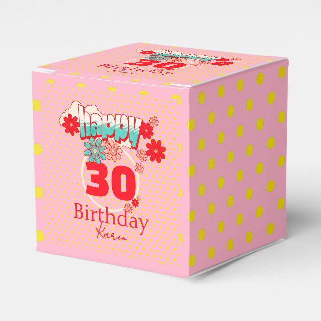 Ballotins Custom Name & Age, Happy Birthday  (Verso)