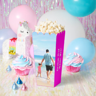 Ballotins Custom Photo Popcorn Boxes Personalized Text Name