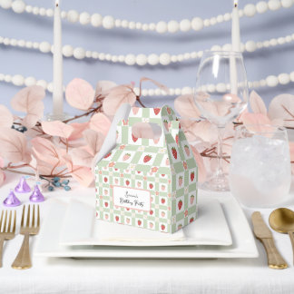 Ballotins Custom Strawberry Gingham Birthday
