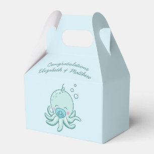 Ballotins Cute Baby shower Octopus Kawaii Blue Boy
