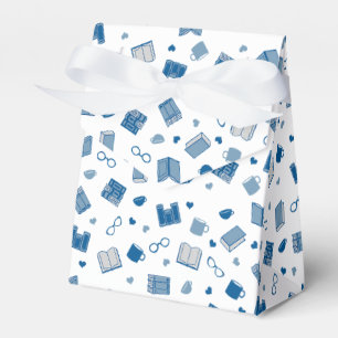 Ballotins Cute Blue Livre et Motif de lecture
