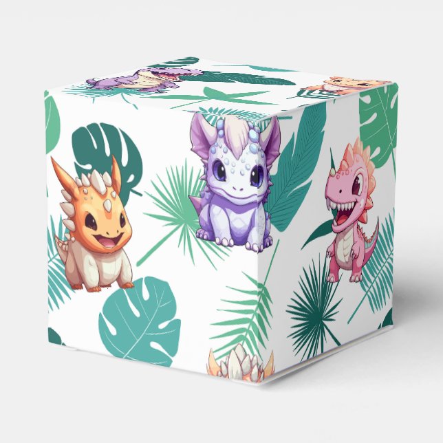 Ballotins Cute dinosaur jungle École anniversaire de enfant  (Arrière)