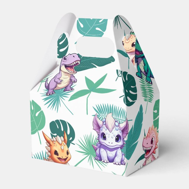 Ballotins Cute dinosaur jungle École anniversaire de enfant  (Verso)