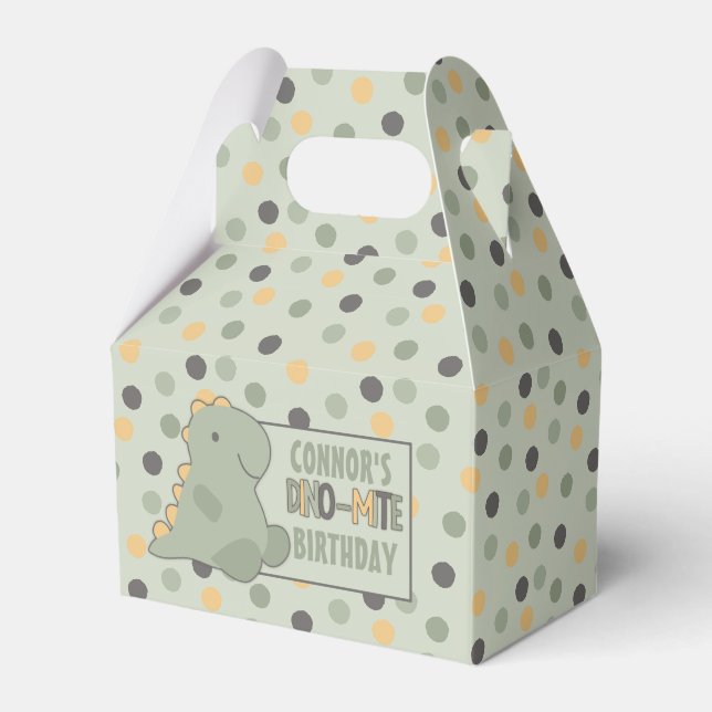 Ballotins Cute Dinosaur Polka Point Personnalisé Anniversair (Verso)
