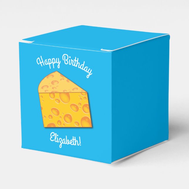 Ballotins Cute Fromage Wedge Enfants 1er anniversaire fête (Verso)