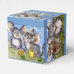 Ballotins Cute Funny Chinchillas 6 Cartons Boîte à papier
