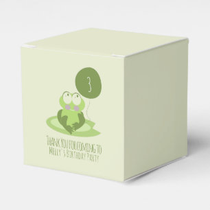 Ballotins Cute grenouille Anniversaire Merci de ballon vert