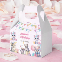 Cute Kitty Chat 1er fête d'anniversaire