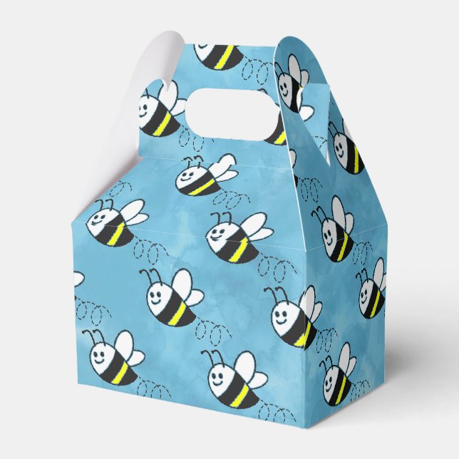 Ballotins Cute Little Bee Motif Baby shower aquarelle (Arrière)