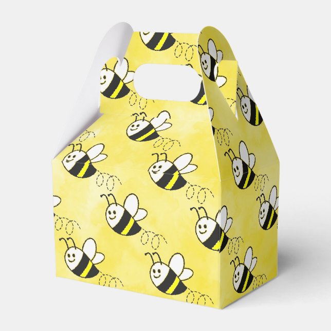 Ballotins Cute Little Bee Motif Baby shower aquarelle (Arrière)