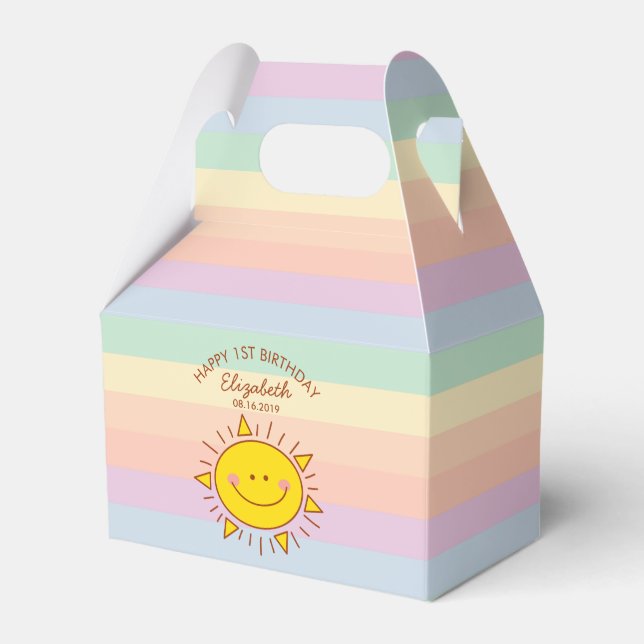 Ballotins Cute Little Sunshine Baby First Birthday Party (Verso)