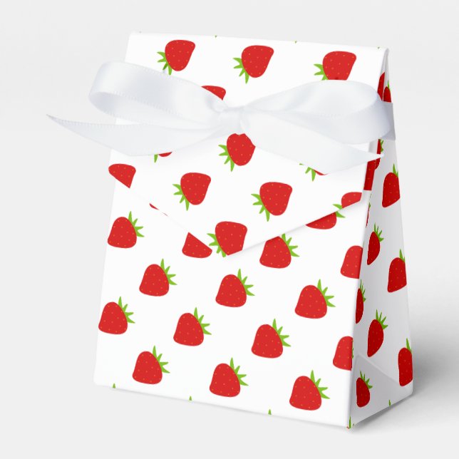 Ballotins Cute Motif de fraise rouge Ballotin de tente (Verso)