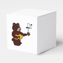 Cute Ours Brown Jouer Guitare Musique Dessin Art