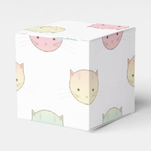 Ballotins Cute Pastel Kitty Façades rose bleu vert jaune