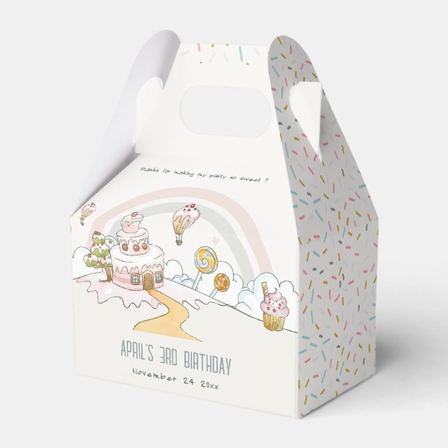 Ballotins Cute Pastel Sweet Time Candy Land Anniversaire de  (Verso)