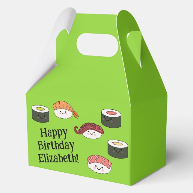 Ballotins Cute Sushi Enfants 1er anniversaire (Recto)