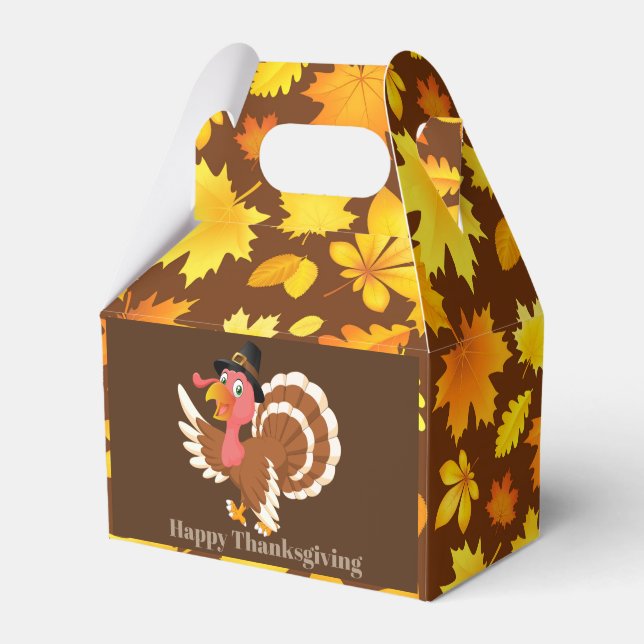 Ballotins Cute Thanksgiving Holiday turkey ajouter un messag (Verso)