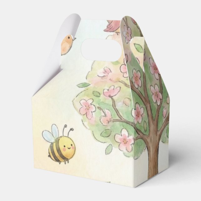 Ballotins Cute Tu Bishvat Watercolor Blooming Tree (Arrière)