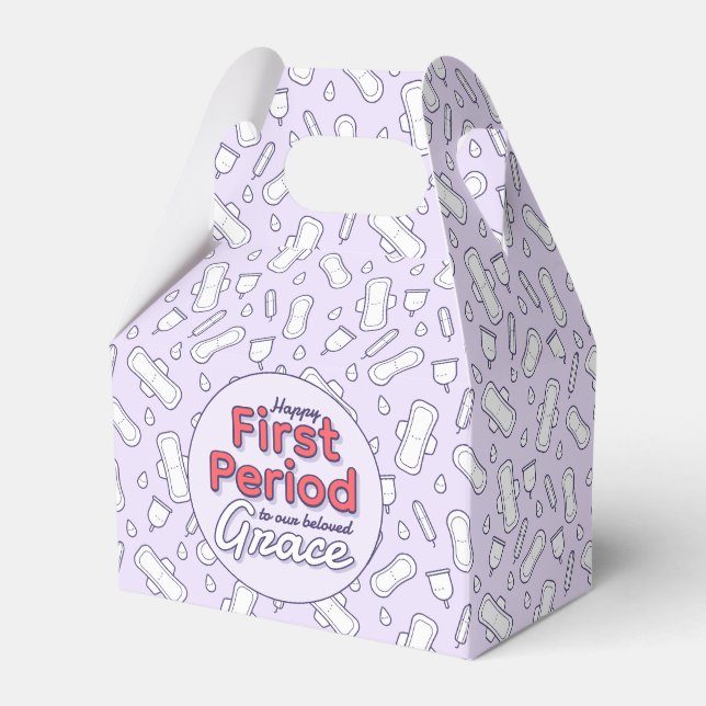 Ballotins Cute Violet Tampon Ado Fille Première Période (Verso)