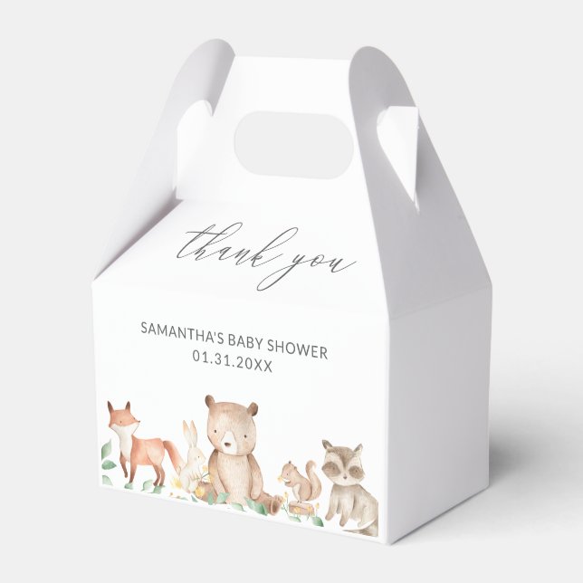 Ballotins Cute Woodland Animaux Baby showers neutres selon l (Verso)