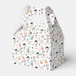 Ballotins Cute Woodland Animaux et Motif de garçon indien