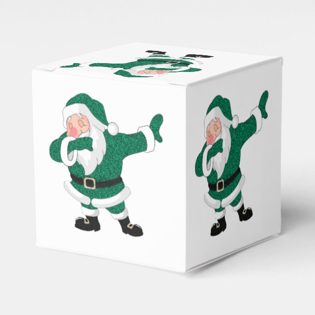 Ballotins Dabbing Green Santa Claus | Fun Holiday XMAS Humou (Verso)