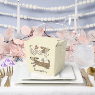 Ballotins Dachshund, chien de saucisse personnalisé