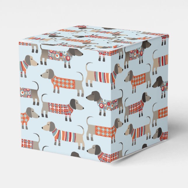 Ballotins Dachshund Saucisse Chien bleu (Verso)