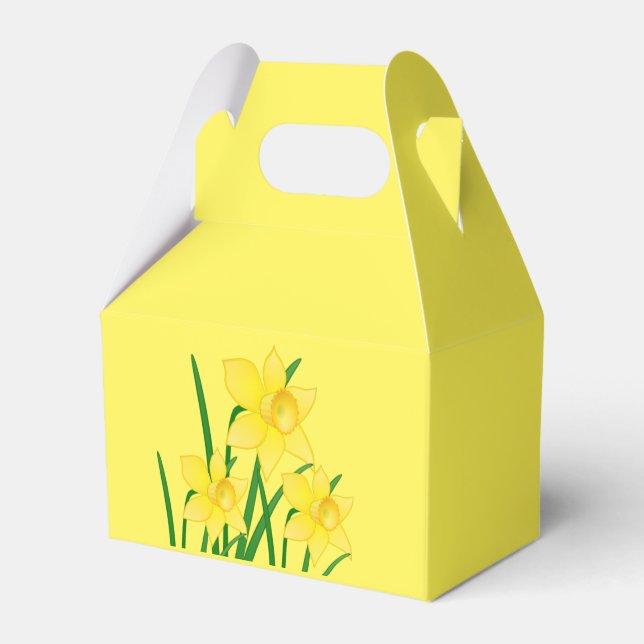 Ballotins Daffodils Party Favoriser Box (Verso)