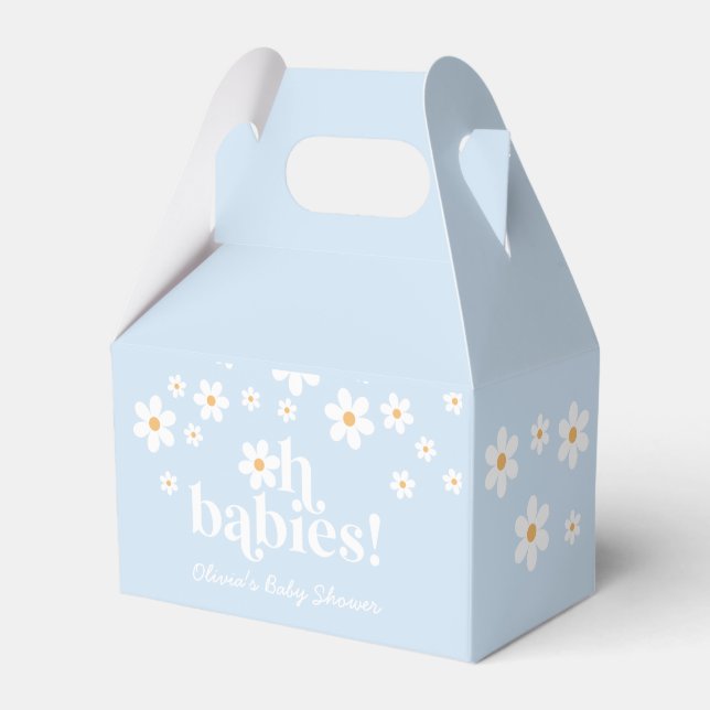 Ballotins Daisy Oh Babies Retro Baby shower Ballotin (Verso)
