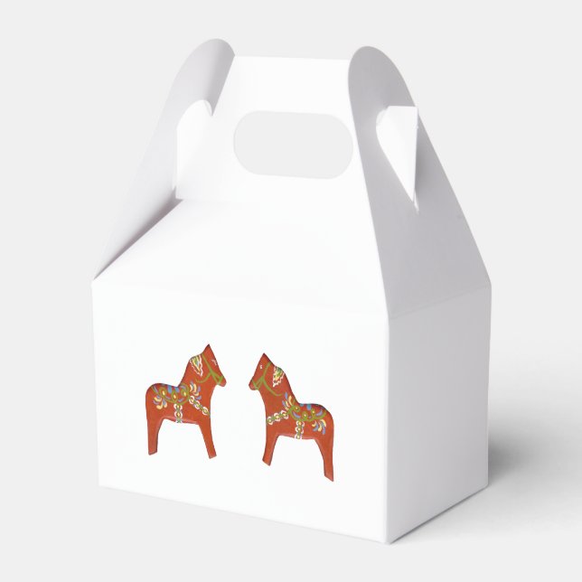 Ballotins Dala Horse Party Favoriser Box (Verso)