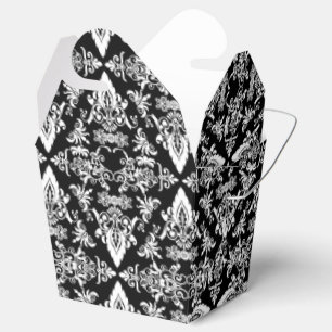 Ballotins Damask 02 Noir-Blanc-Emporter Ballotin