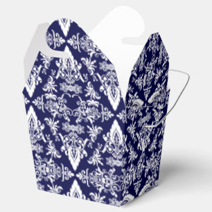Ballotins Damask 05 Navy-White-Take Out Ballotin