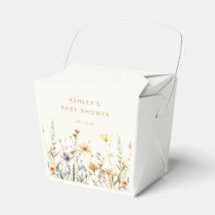 Ballotins de Baby shower Fleur sauvage rustique