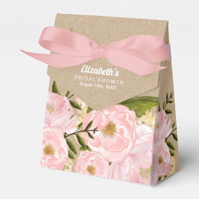 Ballotins de la Fête des mariées des pivoines rose (Verso)