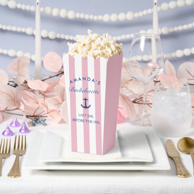 Ballotins Dernière voile avant la boîte de pop-corn d'enterr (Mariage)