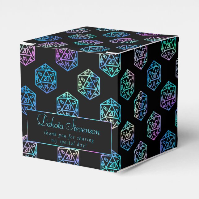 Ballotins Dés RPG | Holo Fantasy Tabletop PnP Gamer Personna (Verso)