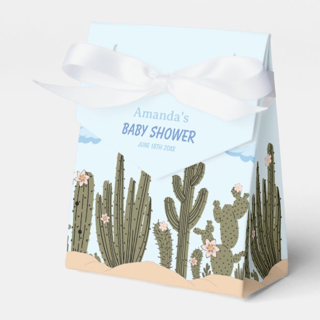 Ballotins Désert sauvage avec Cactus Baby shower mignon (Verso)