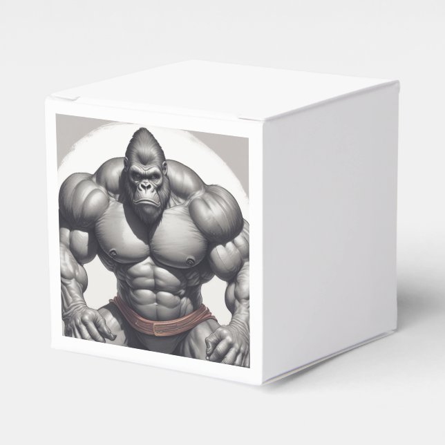 Ballotins Dessin d'art pop de Gorilla Bodybuilder (Verso)